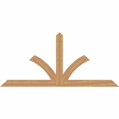 Ekena Millwork Richland Timber Gable Bracket, Western Red Cedar, 96"W x 44"H x 1 1/2"D x 5 1/2"F, 11/12 Pitch GBW096X44X0206RIC00SWR